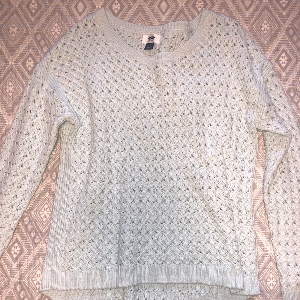 Pale blue sweater